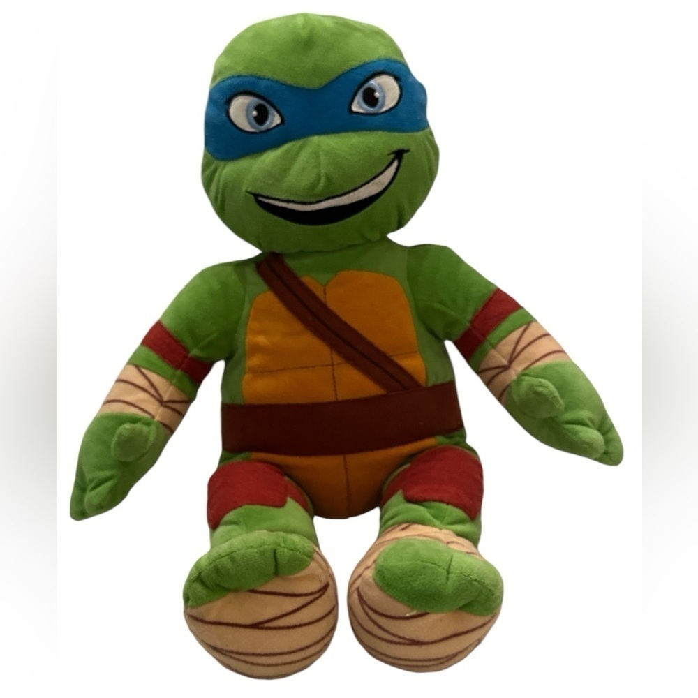 TMNT Build A Bear Teenage Mutant Ninja Turtles Leonardo Plush 16" Nickelodeon